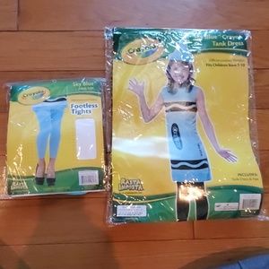Blue Crayon sz 7-10 w/ blue S/M tights /#256